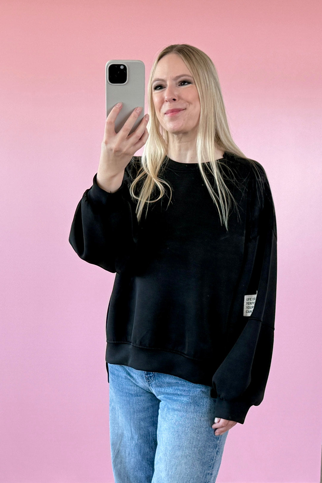 BUTTERSTOFF SWEATER ROMA | SCHWARZ