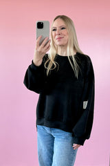BUTTERSTOFF SWEATER ROMA | SCHWARZ