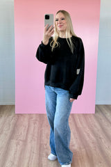BUTTERSTOFF SWEATER ROMA | SCHWARZ