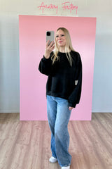 BUTTERSTOFF SWEATER ROMA | SCHWARZ