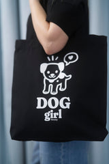 TRAGETASCHE | DOG GIRL | BLACK