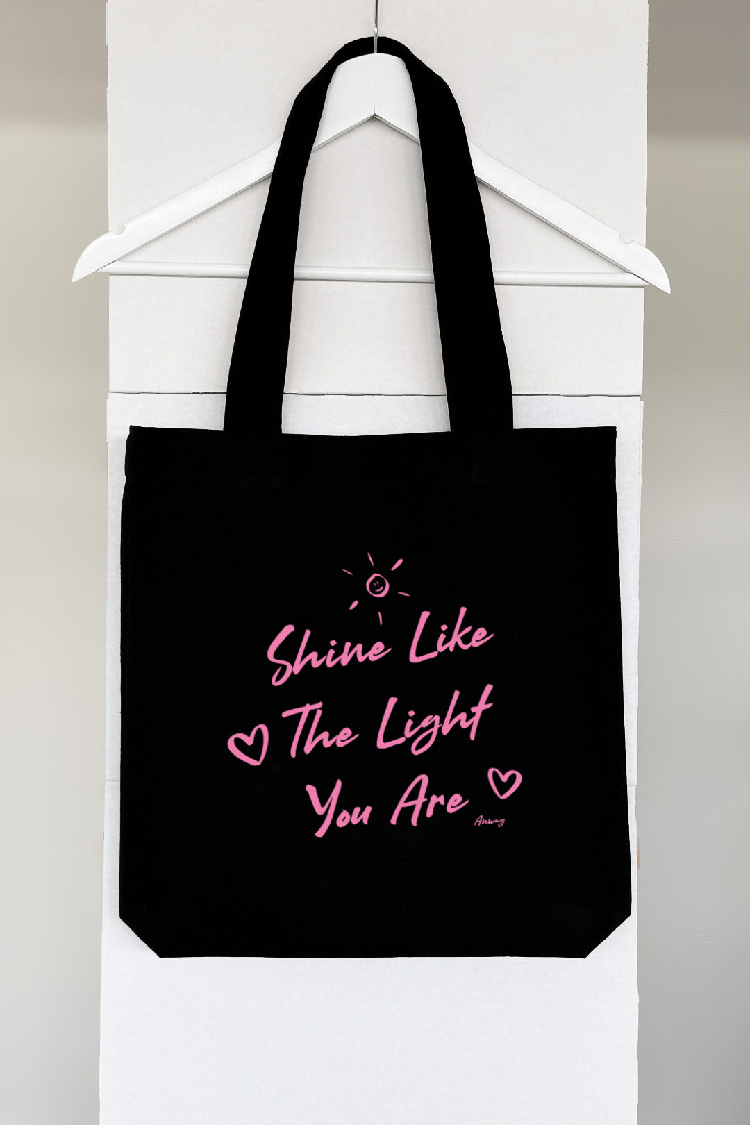 TRAGETASCHE | SHINE LIKE THE LIGHT YOU ARE | BLACK