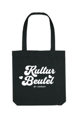 Tote Bag black Tasche schwarz Print weiss Kultur Beutel by Anway